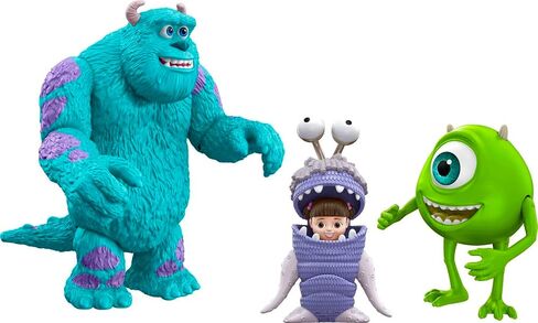 Mattel Disney and Pixar Monsters, Inc Storyteller 3 Action Figure Pack, Sulley Mike & Boo Characters in Get Boo Home Pack, Authentic Toys at 3 Inch Scale in Saudi Arabia