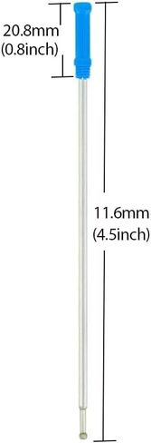 4.5'' Compatible Ballpoint Pen Refills 10 Pack, 1.0mm middle point nib delicate, smooth writing interchangeable ink filling (blue) in Saudi Arabia