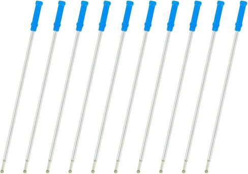 4.5'' Compatible Ballpoint Pen Refills 10 Pack, 1.0mm middle point nib delicate, smooth writing interchangeable ink filling (blue) in Saudi Arabia