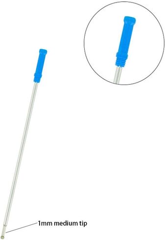 4.5'' Compatible Ballpoint Pen Refills 10 Pack, 1.0mm middle point nib delicate, smooth writing interchangeable ink filling (blue) in Saudi Arabia