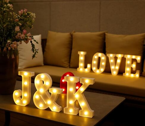 رسائل مضيئة من Marry Me، علامة Led Marry Me للزينة المقترحة، 7 قطع من الحروف المضيئة لعلامة زفاف رومانسية in Kuwait