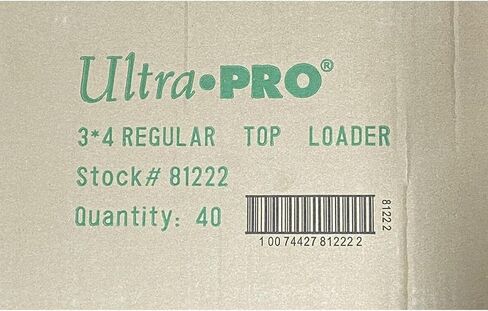 Ultra Pro Regular Series 3"x4" Toploaders Case of 1000 (40 Sealed 25ct Packs) in Saudi Arabia