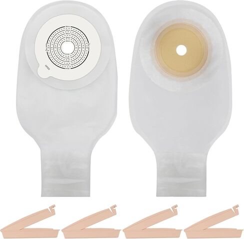 أكياس فغر القولون، قطعة واحدة من مستلزمات الفغرة للعناية بالفغرة مقطوعة لتناسب (15-60 مم) 10 قطع in Kuwait