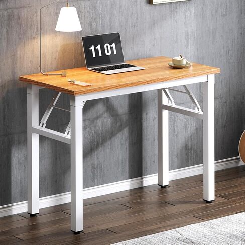 Need Computer Desk Office Desk 62 inches Folding Table with BIFMA Certification Computer Table Dining Table No Install Needed, Black in Saudi Arabia