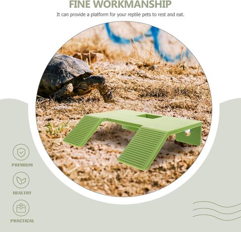 Kisangel Turtle Basking Platform Turtle Terrace Tortoise Climbing Platform Plastic Bask Resting for Aquarium Tank Habitat Equipment in Saudi Arabia
