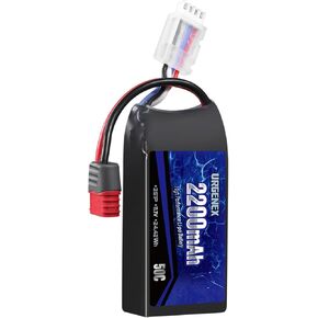 URGENEX 3S Lipo Battery 11.1V 2200mAh 50C with T Plug High Discharge Rate Upgrade RC Battery Accessories Compatible with H16GT H16DR H16BM H16 RC Car Trucks and Most 1/14 1/16 Scale RC Cars 1Pack