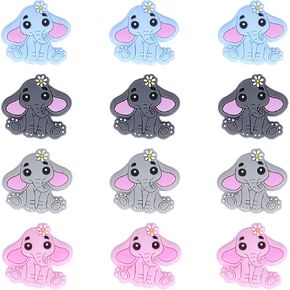 20 Piece Snowflake Silicone Beads Silicone Shaped Beads Silicone Focal Beads for Pens Bulk Beads Used for DIY to Make Various Handicrafts, Beaded Pen, Beaded Phone Straps Etc(Snowflake)
