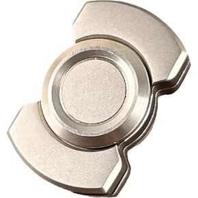 3 in 1 Fidget Toys for Adults - Metal Fidget Slider/Fidget Spinner/Fidget Haptic Slide Clicker- Fancy Fidget Spinner Desk Toys for Anxiety Relieve Stress - Zinc Alloy - Silver