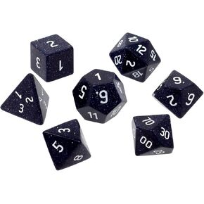 Ultra Pro Gemstone Dice Blue Sandstone Polyhedral 7-Die Dice Set