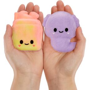 Fluffie Stuffiez Shake & Axolotl Minis Collectible Feature Plush, Surprise Reveal Unboxing Soft and Squishy Tactile Play Fidget DIY