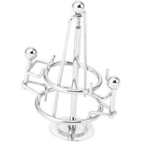 SAFIGLE Mini Steel Balance Toy Balancing Sculpture Physics Toys Art Balancing Toy Science Home Decor Swing Balance Toy Perpetual Motion Wiggles Toys Desk Toy Balance Ball Wrought Iron