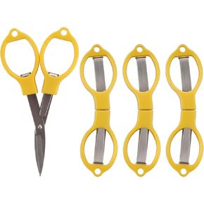 JubileeYarn Folding Scissors Set - Compact Portable Travel Scissors - Purple - 4 Pairs