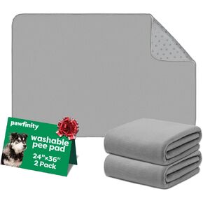 Washable & Reusable Dog Training Pee Pads for Puppies, Super Absorbent & Quick-Dry, Ultra-Soft Surface for Whelping, Washable & Reusable, -34''×36'', Pack of 2