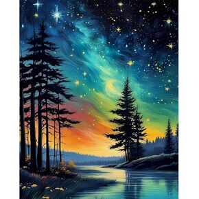 YALKIN Paint by Number for Adult Kits, DIY Oil Acrylic Painting Kits for Adults Beginners on Canvas for Home Wall Decor Gifts 16x20 inch/40X50CM (No Frame)
