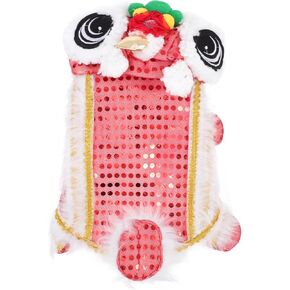 1pc Clothes for Pets New Year Dog Jacket Chinese Dog Costume Lion Dog Costume Funny Dog Costume Puppy New Year Clothes Spring Festival Pet Costume Lion Costume Keep Warm Polyester