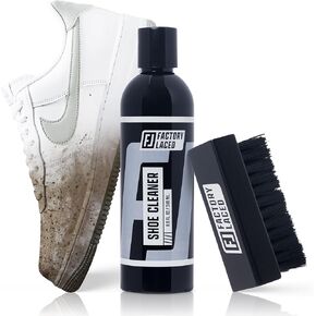Factory Laced Shoe Cleaner Kit | Shoe Cleaner Sneakers Kit Includes: All Natural 8 Oz. Shoe Cleaner, Brush & Microfiber Towel - Sneaker Cleaner Kit for: Canvas, Mesh, Suede, Leather, and More!