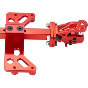 RC Aluminum Tow Shackle Trailer Hook Hitch Buckle for 1/6 SCX6 AXI05000 RC Car (Red)