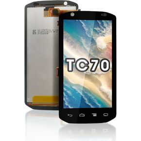 LCD Screen Replacement with Touch Digitizer for Symbol TC70 TC75 TC75X Barcode Scanner Handheld Mobile Computer (Android Version), HD Sensitive (for Symbol TC70)