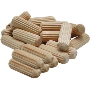 Wooden Dowel Pins 500 Pack 6mm x 30mm (Approx 1/4" x 1-1/5") for Wood Craft Supplies DIY Projects Hardwood Dowel Sticks