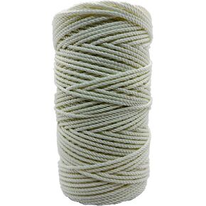 Twine by Design #36 3-Strand Twisted Rosary Twine - Excellent Quality Twine for Crafts, DIY Projects, Rosaries (Pristine White)