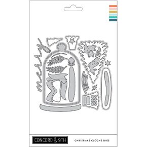 Concord & 9th - Christmas Cloche Dies - 25 Metal Die Cut Pieces for Christmas Cardmaking and Papercrafting
