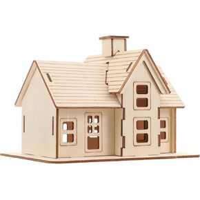 1 Set 3D Wooden Puzzle Mini DIY Model House Kit Toys for Ages 8-13 Mini Doll House Tiny House Educational Toys Jigsaw Puzzles 3D Puzzles for 8 9 10 12 14 Year Old