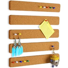 Bulletin Board self-Adhesive for Bedrooms Offices Home, no Damage for Wall Felt Pin Board Bar Strips, Notice Board with 35 Push Pins for Paste Notes, Photos, Schedules, Office Decor.