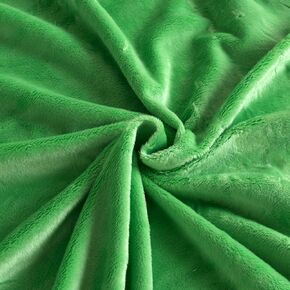 Minky Fabric by The Yard for Pillows, Toys, Garments, Baby Products, and Blankets 60"Wide(Green,1Yard)