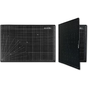 iMAT Flip Cutting Mat Note A1 (Inch Version), 24 x 36 in (60 x 90 cm), Foldable, Ideal for Crafts, Paper Cutting, Large Leather and Cloth Projects, Sketching, Drawing (Ash Grey)