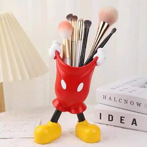 Cute Mouse Pen Holder for Desk, Cartoon Mouse Vase Makeup Brush Holder, Birthday Party Supplies Gift for Home Decoration