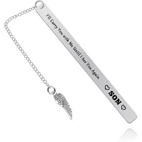 Memorial Son Gift Bookmark Memorial Gifts for Loss of Son for Mom Dad in Memory of Jewelry Sympathy Gift for Loss of Son Loss of Baby Gift Remembrance Gifts Bereavement Gift for Father Mother Parents
