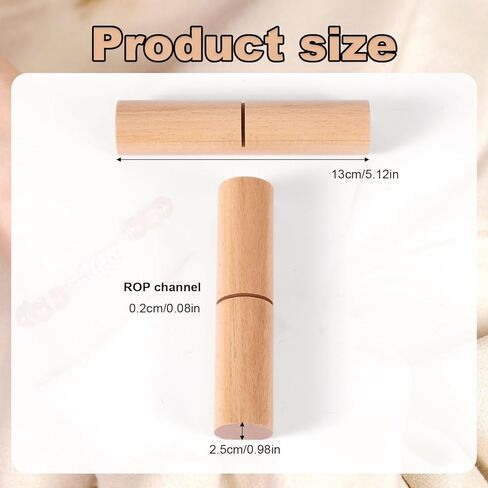 2pcs Tightening Knot Grippers, Knot Grippers Tool for Silicone Beads Tightening Knots Puller Wood Gripper for Beads Wristlets Keychains Bracelets in Kuwait