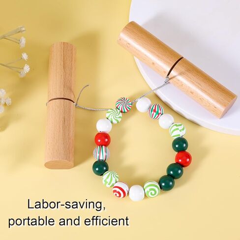2pcs Tightening Knot Grippers, Knot Grippers Tool for Silicone Beads Tightening Knots Puller Wood Gripper for Beads Wristlets Keychains Bracelets in Kuwait