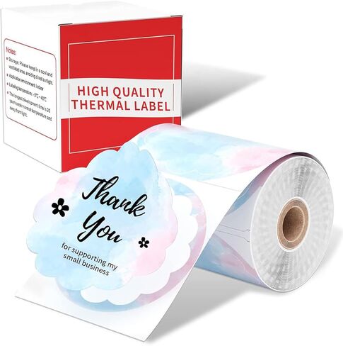 ملصق M110 Color Flower M220، ملصقات دائرية مقاس 1.96 بوصة Memoking M200، متوافقة مع طابعة Phomemo M110 M220 M200 M120 M221 ملصقات دائرية، لتصميم شعار DIY - متدرج، 140 قطعة in Kuwait