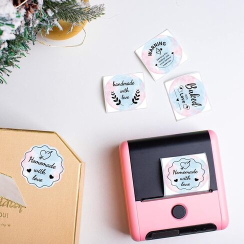 ملصق M110 Color Flower M220، ملصقات دائرية مقاس 1.96 بوصة Memoking M200، متوافقة مع طابعة Phomemo M110 M220 M200 M120 M221 ملصقات دائرية، لتصميم شعار DIY - متدرج، 140 قطعة in Kuwait