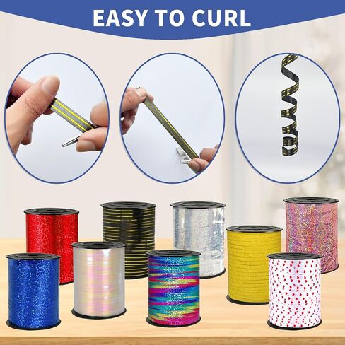 500 Yards Pink Shiny Curling Ribbon, Curly Laser Ribbon for Wedding, Birthday, Christmas Crafts Wrap in Saudi Arabia