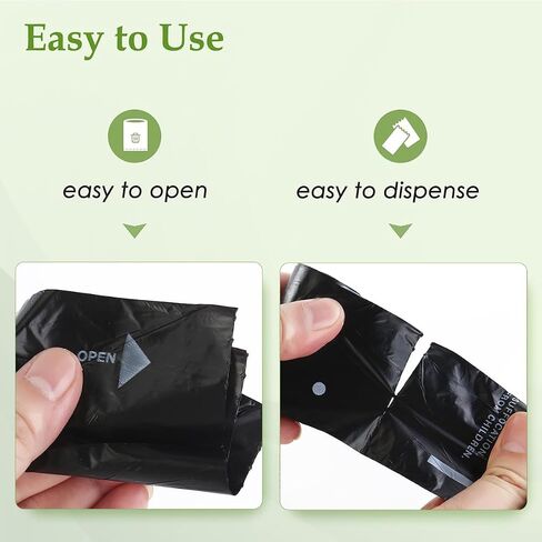 Yizepet Dog Poop Bag Holder with Dog Poop Bags, Leak Proof, Easy Twist Top for Refills,Unscented, 1 Dispenser and 15 Bags in Saudi Arabia
