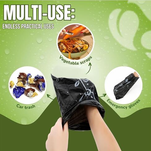 Yizepet Dog Poop Bag Holder with Dog Poop Bags, Leak Proof, Easy Twist Top for Refills,Unscented, 1 Dispenser and 15 Bags in Saudi Arabia