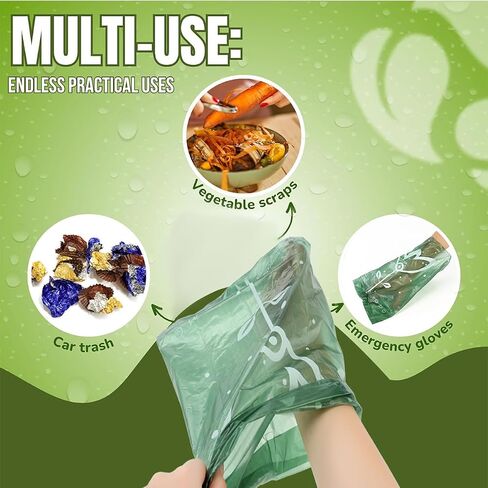 Yizepet Dog Poop Bag Holder with Dog Poop Bags, Leak Proof, Easy Twist Top for Refills,Unscented, 1 Dispenser and 15 Bags in Saudi Arabia