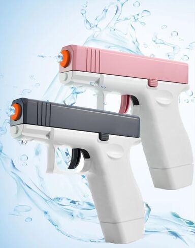 2 Pack Water Guns Squirt Guns for Kid,Mini Water Blaster Soaker Water Pistol Toys for Boys Girls Toddlers, Summer Gifts for Swimming Pool Beach Outdoor Water Toys (Gray Pink) in Saudi Arabia