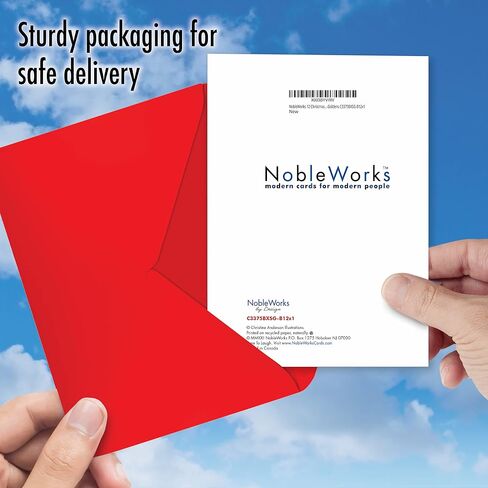 مجموعة من 12 بطاقة تهنئة للكلاب من شركة The Best Card Company مع مظاريف مقاس 5 × 7 بوصة (تصميم واحد، 12 لكل منها) جرو شاحنة حمراء - ذهبي C3375BXSG-B12x1 in Saudi Arabia