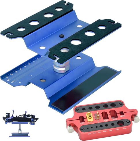 RC Car Stand Work Station Repair Workstation 360 Degree Rotation Lift/Lower for 1/8 1/10 1/12 Scale Cars with Metal Soldering Tool Holder RC Car Drone Insulate Station Jig XT60 XT90 Connector in Saudi Arabia