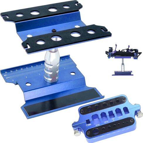 RC سيارة موقف محطة عمل إصلاح محطة عمل 360 درجة دوران رفع / أقل ل 1/8 1/10 1/12 مقياس السيارات مع حامل أداة لحام معدنية RC سيارة بدون طيار عزل محطة الرقصة XT60 XT90 موصل in Kuwait