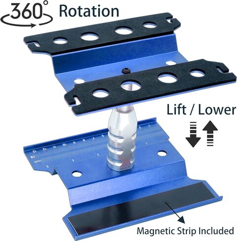 RC سيارة موقف محطة عمل إصلاح محطة عمل 360 درجة دوران رفع / أقل ل 1/8 1/10 1/12 مقياس السيارات مع حامل أداة لحام معدنية RC سيارة بدون طيار عزل محطة الرقصة XT60 XT90 موصل in Kuwait