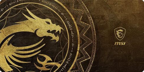 MSI Gaming XXL Ultra-Smooth Silk Low-Friction Textile Surface Non-Slip Natural Rubber Base 3mm Thick Gaming Mouse Pad (Agility G D80 Dragon TIAMAT) in Saudi Arabia