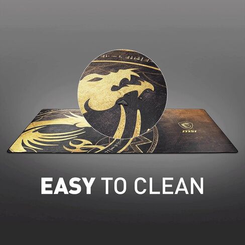 MSI Gaming XXL Ultra-Smooth Silk Low-Friction Textile Surface Non-Slip Natural Rubber Base 3mm Thick Gaming Mouse Pad (Agility G D80 Dragon TIAMAT) in Saudi Arabia