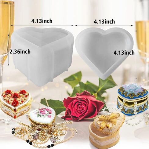 2 Pcs Stripe Jar Resin Molds with Lids,Large Candle Jar Silicone Molds Epoxy Planter Pot Moulds for DIY Jewelry Storage Box, Concrete Candle Vessel, Pen Holder in Saudi Arabia