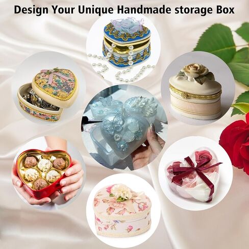 2 Pcs Stripe Jar Resin Molds with Lids,Large Candle Jar Silicone Molds Epoxy Planter Pot Moulds for DIY Jewelry Storage Box, Concrete Candle Vessel, Pen Holder in Saudi Arabia