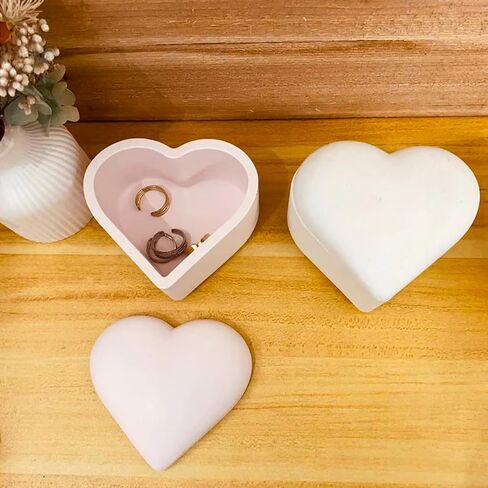 2 Pcs Stripe Jar Resin Molds with Lids,Large Candle Jar Silicone Molds Epoxy Planter Pot Moulds for DIY Jewelry Storage Box, Concrete Candle Vessel, Pen Holder in Saudi Arabia