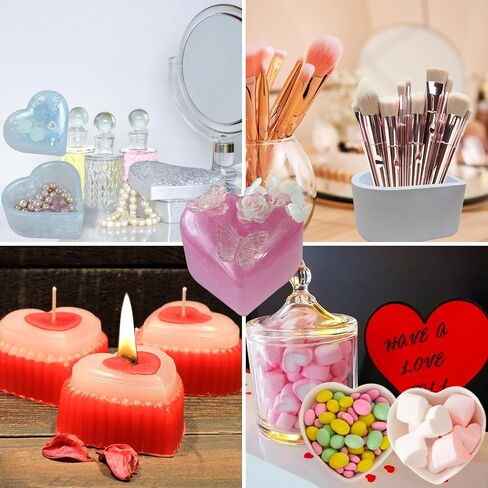 2 Pcs Stripe Jar Resin Molds with Lids,Large Candle Jar Silicone Molds Epoxy Planter Pot Moulds for DIY Jewelry Storage Box, Concrete Candle Vessel, Pen Holder in Saudi Arabia